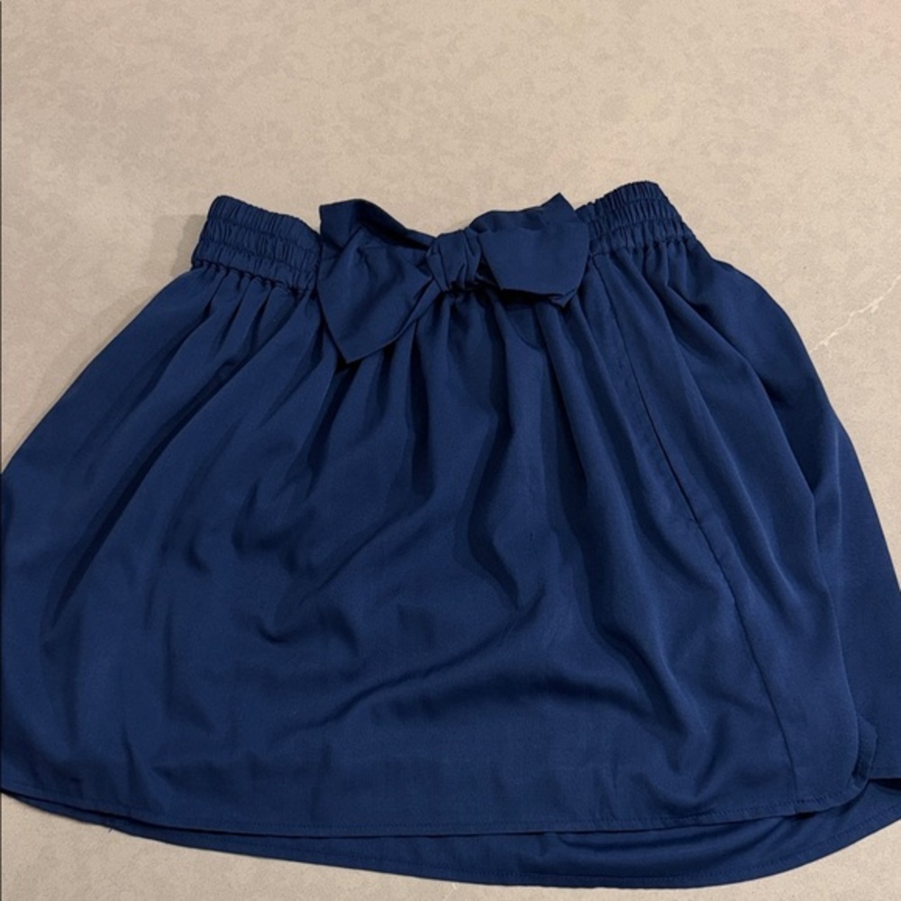Pull&Bear Size Small Dark Blue A-Line Skirt
